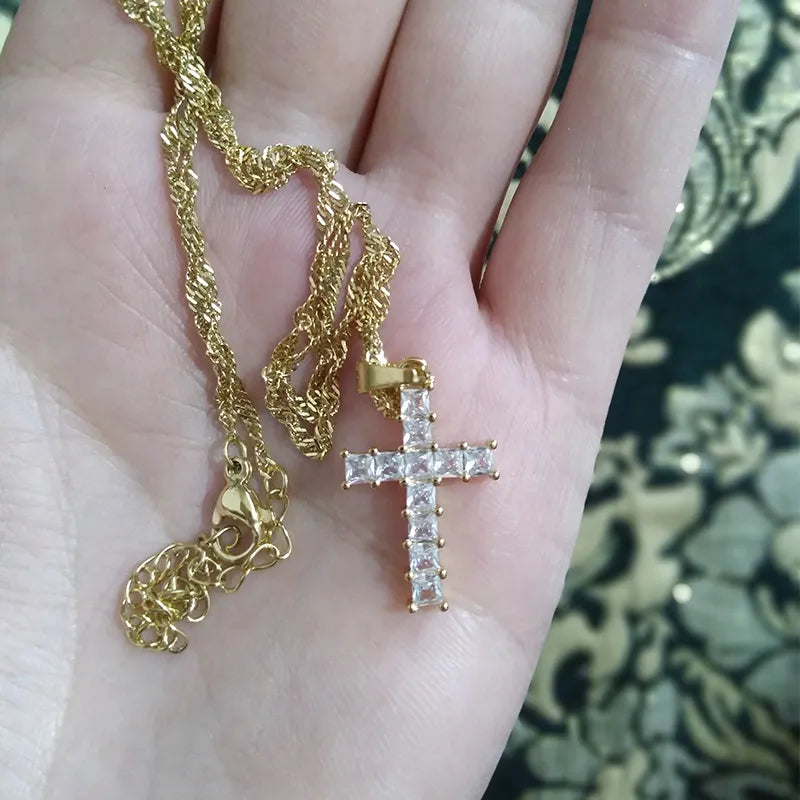 Diamond Cross Necklace