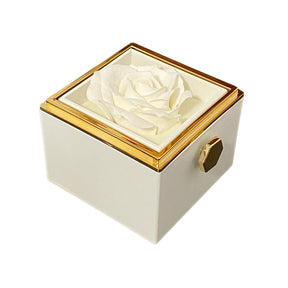 Eternal Rose Box with Engraved Necklace