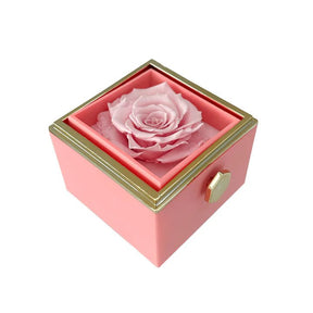 Eternal Rose Box with Engraved Necklace