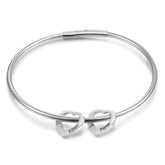 Personalized Family Heart Bracelet